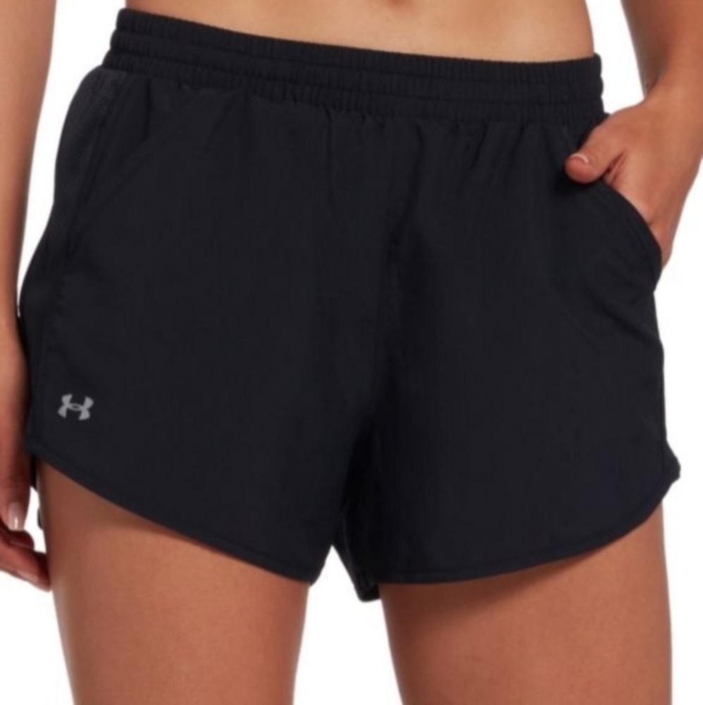 Plus Size Black lined Under Armour Shorts
